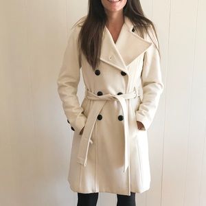 Express wool trench coat.